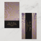 PixDezines Bellissimo  Damask Visitekaartje (Voorkant / Achterkant)