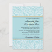 PixDezines Bellissimo Vintage Damask Kaart (Achterkant)