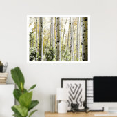 PixDezines Berkenbomen Poster (Thuiskantoor)