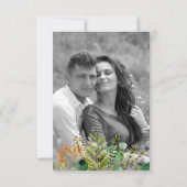 PixDezines Bewaar datum/Groene, Ouder+Varen Bewaa Save The Date (Achterkant)