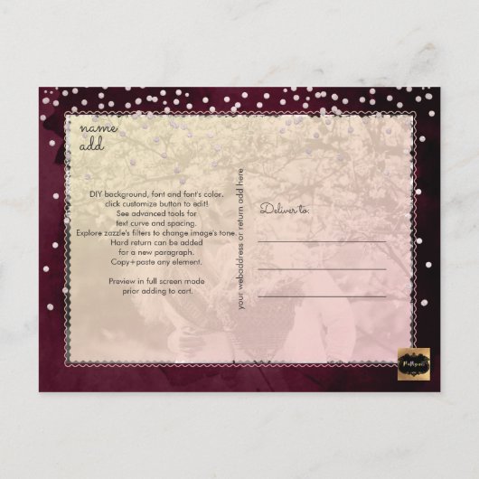 PixDezines Bewaar de datum/Blush Roze Confetti Aankondigingskaart (Achterkant)