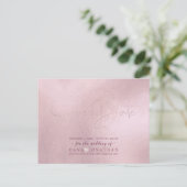 PixDezines Bewaar de Datum/Blush Roze DIY Kleur Briefkaart (Staand voorkant)