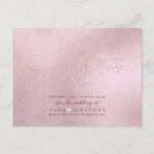 PixDezines Bewaar de Datum/Blush Roze DIY Kleur Briefkaart (Voorkant)