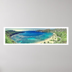 PixDezines bijna  hanaumabay, hawaii Poster