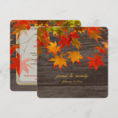 PixDezines bijtende voorbeeldbladeren/herfst-gebeu Kaart (Voorkant / Achterkant)