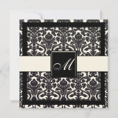 PixDezines Black Flora Damask/DIY background! Kaart (Voorkant)