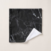 PixDezines Black Marble Bad Handdoek (Wasdoekje)