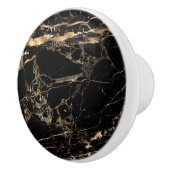 PIXDEZINES BLACK MARBLE+FAUX GOLD VEINES KERAMISCHE KNOP (Rechts)