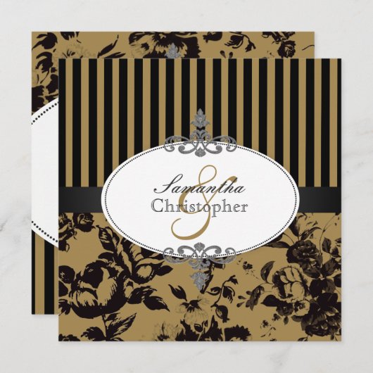 PixDezines Black Stripes+ DIY Custom Color Kaart (Voorkant / Achterkant)