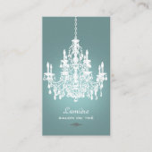 PixDezines Black+White Chandelier/DIY-achtergrond Visitekaartje (Voorkant)