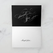 PixDezines Black+White Photo Lijst/DIY-tekst Bedankkaart (Binnen)