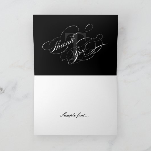 PixDezines Black+White Photo Lijst/DIY-tekst Bedankkaart (Binnen)