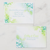 PixDezines blauw najaar richtingkaarten/diy fonts Visitekaartje (Voorkant / Achterkant)