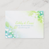 PixDezines blauw najaar richtingkaarten/diy fonts Visitekaartje (Achterkant)