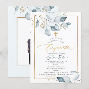 PixDezines Blauwe Gum Eucalyptus Bevestiging Kaart