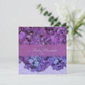 PixDezines Blauwe Hortensia Kaart (Staand voorkant)