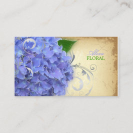 PixDezines blauwe hortensia's, bloemisten/ Visitekaartje