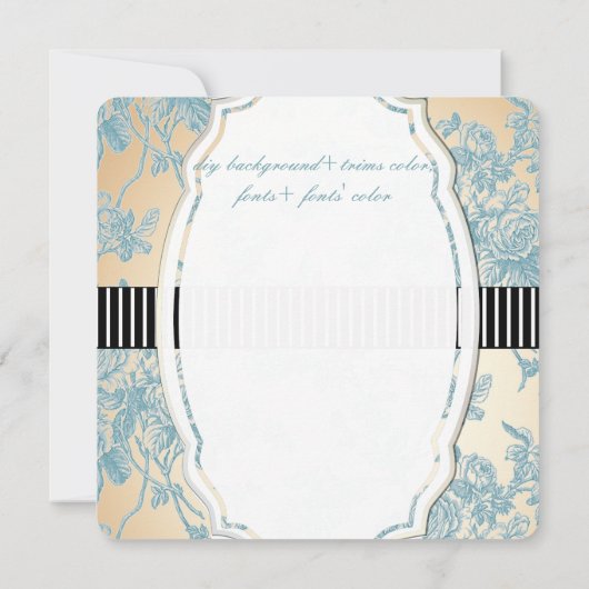 PixDezines blauwgroen blauw/toile/rozen (Achterkant)