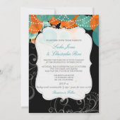 PixDezines blauwgroen+oranje lantaarns/dij achterg Kaart (Achterkant)