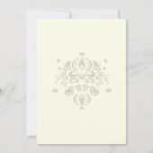 PixDezines blauwgroen pauw Save The Date (Achterkant)