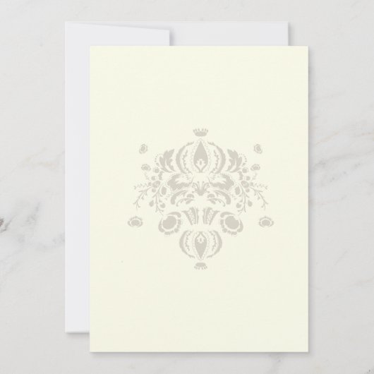 PixDezines blauwgroen pauw Save The Date (Achterkant)