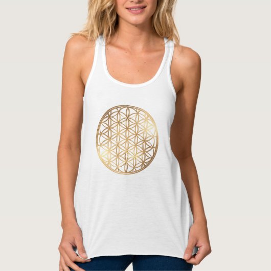 PixDezines Bloem des Levens / Nepgoud Tanktop (Voorkant)