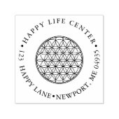 PixDezines BLOEM VAN HET LEVEN SYMBOOL Zelfinktende Stempel (Design)