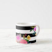 PixDezines bloem/waterverf/ranunculus Espresso Kop (Voorkant rechts)