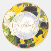 PixDezines  BLOEMBOEKETTEN Ronde Sticker (Voorkant)