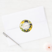 PixDezines  BLOEMBOEKETTEN Ronde Sticker (Envelop)
