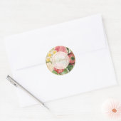 PixDezines  BLOEMBOEKETTEN Ronde Sticker (Envelop)