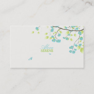 PixDezines bloemen/diy achtergrondkleur Visitekaartje