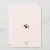 PixDezines Bloemen Doop met Waterverf Kaart (Achterkant)