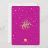 PixDezines Bloemen Waterverf Afstudeerfeest Kaart (Achterkant)