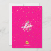 PixDezines Bloemen Waterverf Afstudeerfeest Kaart (Achterkant)