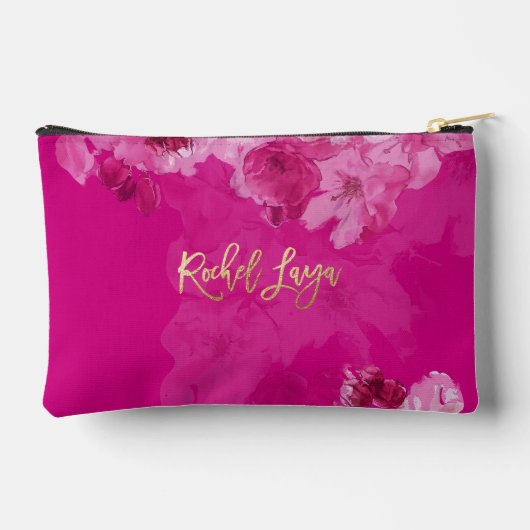 PixDezines Bloemen Waterverf Bat Mitzvah Etui (Achterkant)