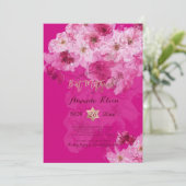 PixDezines Bloemen Waterverf Bat Mitzvah Kaart (Staand voorkant)