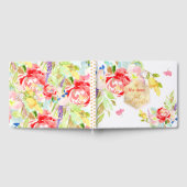 PixDezines Bloemen Waterverf Bat Mitzvah, Pioenen Gastenboek (Volledig)