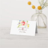 PixDezines Bloemen Waterverf Bat Mitzvah, Pioenen Plaatskaartje (Achterkant)