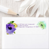 PixDezines Bloemen Waterverf/Water Roos/DIY Etiket (Insitu)