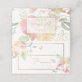 PixDezines Bloemen Waterverf Zoeterwten Plaatskaartje (Buitenkant ongevouwen)