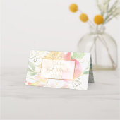 PixDezines Bloemen Waterverf Zoeterwten Plaatskaartje (Achterkant)