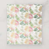 PixDezines Bloemen Waterverf Zoeterwten Plaatskaartje (Binnenkant ongevouwen)