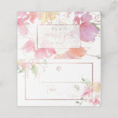 PixDezines Bloemen Waterverf Zoeterwten Plaatskaartje (Buitenkant ongevouwen)