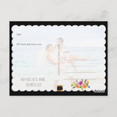 PixDezines Bloemenbruiloft Dank u Briefkaart (Achterkant)