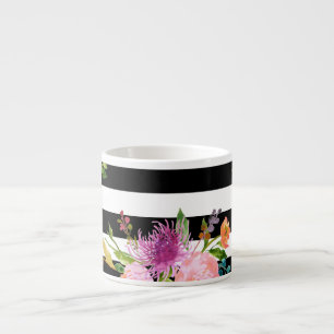 PixDezines bloemig/waterverf/ranunculus Espresso Kop