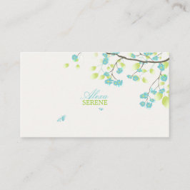 PixDezines bloesems/diy achtergrondkleur Visitekaartje