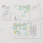PixDezines bloesems+wervelingen/doe-het-zelf kleur Visitekaartje (Voorkant / Achterkant)