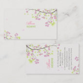 PixDezines bloesems+wervelingen/doe-het-zelf kleur Visitekaartje (Voorkant / Achterkant)