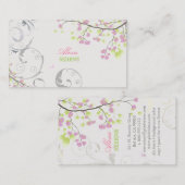 PixDezines bloesems+wervelingen/doe-het-zelf kleur Visitekaartje (Voorkant / Achterkant)